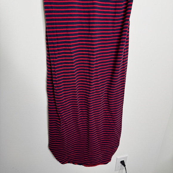 Frank & Eileen Striped Harper Midi Dress L Red Blue - Picture 10 of 10